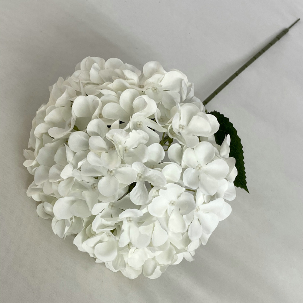 Longs Florist Supply - ดอกไฮเดรนเยียจำลองสำหรับตกแต่งงานแต่งงาน งานปาร์ตี้ ดอกไม้ผ้าสุดโรแมนติก พร้อมก้านสำหรับถ่ายภาพ ของตกแต่งบ้าน