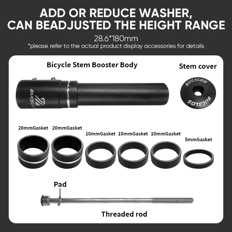 ตัวต่อเพลาจักรยาน BUCKLOS ทำจา - Stem Extender Tube บทวิจารณ์และราคา