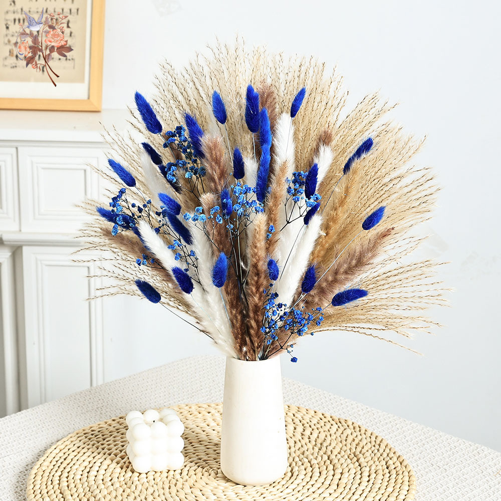 70 Stem Blue Fluffly หางกระต่า - Supply For Florist บทวิจารณ์และราคา