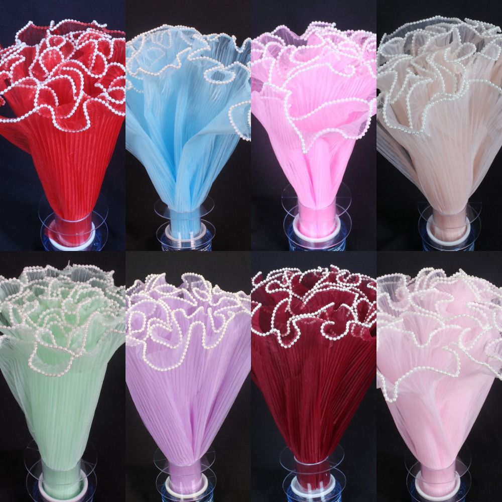 ผ้าตาข่ายลูกไม้ลายคลื่นมุกสำหร - Florist Supply House บทวิจารณ์และราคา