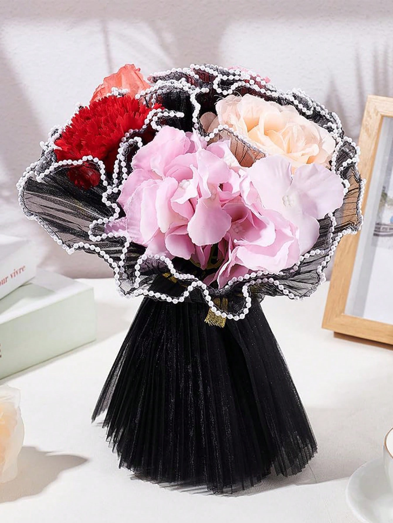 กระดาษตาข่ายห่อดอกไม้ขอบมุกเที - Supply For Florist บทวิจารณ์และราคา