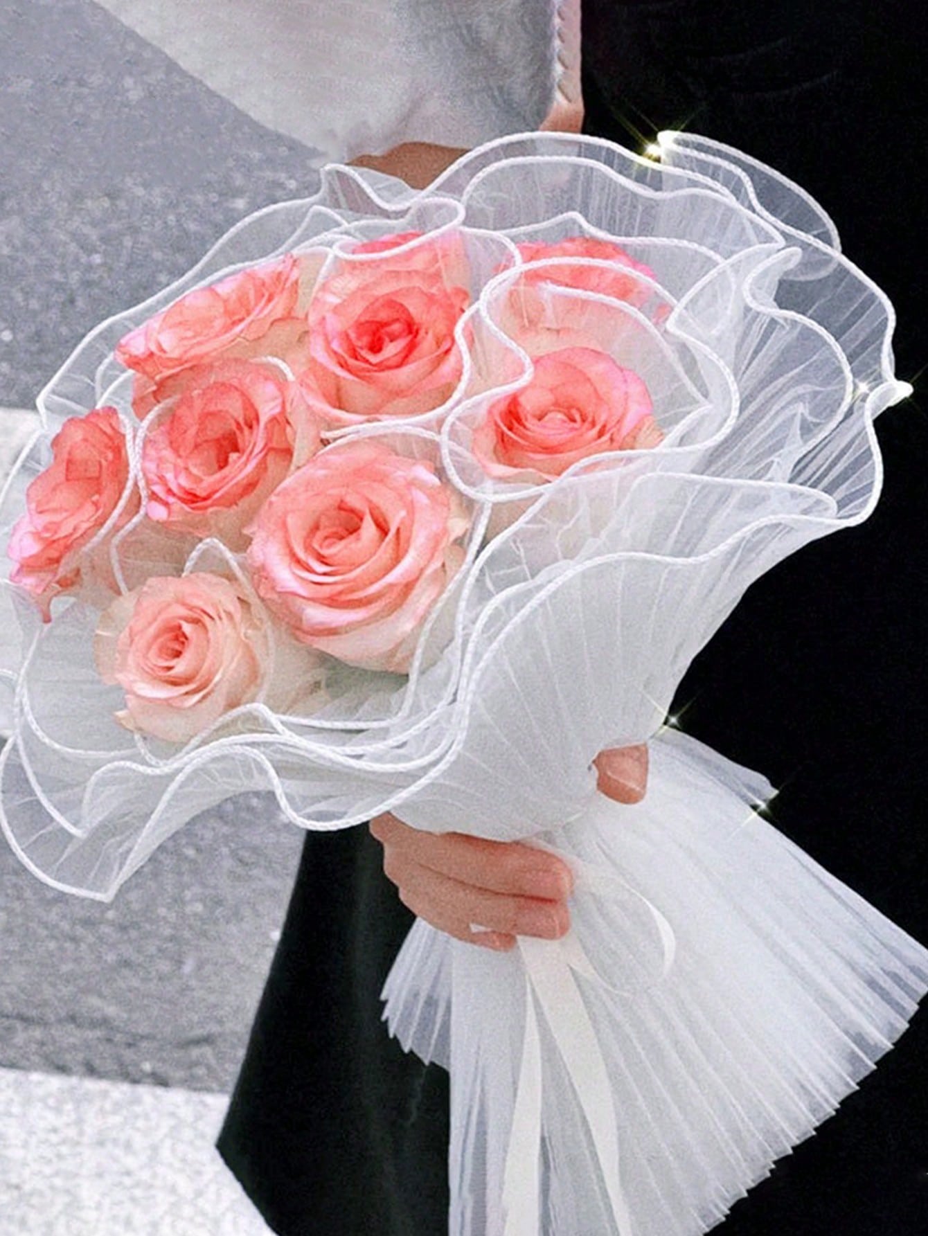 กระดาษตาข่ายห่อดอกไม้ขอบมุกเที - Supply For Florist บทวิจารณ์และราคา